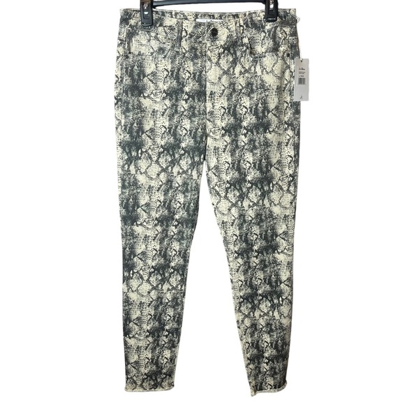 NWT Sam Edelman High Rise Skinny Ankle Snake Print 10 / 30 - Picture 1 of 11